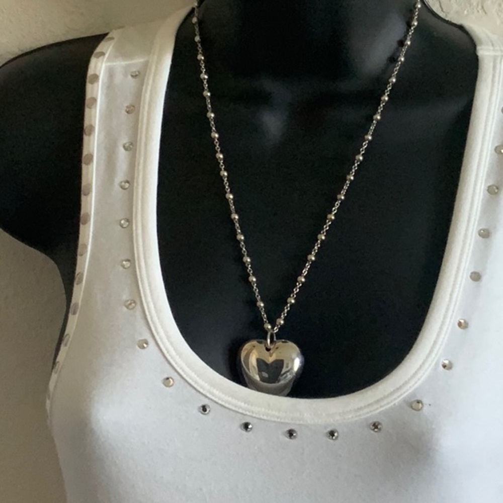 Stainless steel heart necklace